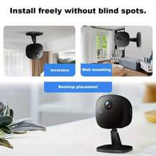 1pc 1080P High-Definition WiFi Smart Home Security Camera With Voice Intercom, Night Vision, Motion Alarm And Remote Mobile Viewing-Indoor/Outdoor Monitoring System With USB Power Supply, Motion Alarm System | Fashionable White Camera | Small Camera