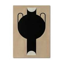 1 件礼物现代抽象极简主义柠檬花瓶几何墙面艺术海报印刷品北欧帆布画墙画用于生活家居装饰可选框架 - 彩色 - 查看 68