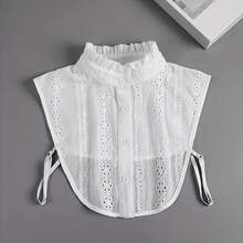 1pc Women White Detachable Adjustable Peter Pan Collar Casual Comfort, For Outfit Matching For Dress For Christmas Decor, Festival - White - View 13