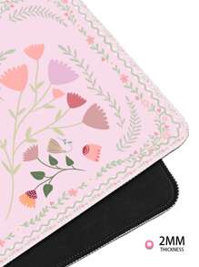 Un tapis de souris de jeu antidérapant en caoutchouc avec un motif de fleur de papillon rose pour ordinateurs de bureau/ordinateurs portables et ordinateurs portables