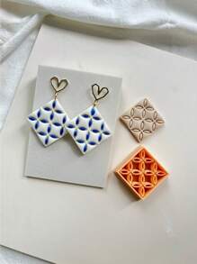 Precision Round, Square Geometric Soft Clay Molds, High Quality Cutters, Handmade Crafts, Hairclips, Jewelry, Pendants, Clay Sculpting Tools, DIY Creative Decorative Earrings, Brooches, Polymer Clay Making Molds