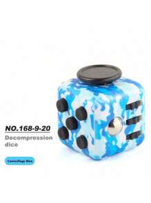 Multi-Color Cube/Dice Toy, Creative Stress Relief Toy For Teenagers And Adults, Fidget Desk Decor