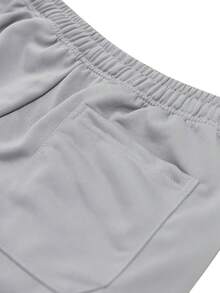 Men's Colorblock Drawstring Waist Casual Sweatpants, Sporty Leisure Jogger Pants, Suitable For Spring Autumn - Grey - View 8