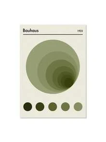 1pc Nghệ thuật treo tường tối giản theo phong cách Bắc Âu Bauhaus Xanh lá cây Hình học trừu tượng Đường nét Tranh vải Canvas In Áp phích Trang trí phòng khách tại nhà Quà tặng ngày lễ & sinh nhật, Trang trí văn phòng Sắp xếp tác phẩm nghệ thuật Khung tùy chọn - Nhiều màu - Xem 14