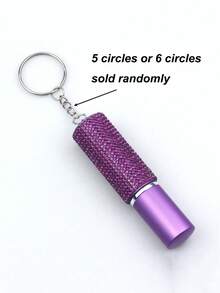 1pc/2pcs/3pcs 5ml Rhinestone/Smooth Perfume Spray Bottle Refillable Reusable Perfume Bottle Keychain Pendant Portable Empty Bottle - Multicolor - View 11