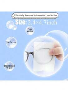 100 Pieces Of Lens Cleaning Wipes, Mobile Phone Screen/Glass Mirror Screen Cleaning Wipes, Suitable For Quick Drying Of Glasses Screens, Independent Packaging, Glass Cup Cleaning Paper, Portable Glass Glass Cleaning Paper, Suitable For Travel, Outdoor, Sports, Office, School And Other Fashion.