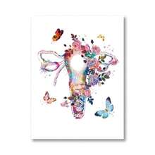 1pc Physician Gift Medical Device Watercolor Art Painting Canvas Print Caduceus Stethoscope Microscope Poster Clinic Wall Art Decor Optional Frame ,Wall Art With Frame - Multicolor - View 38