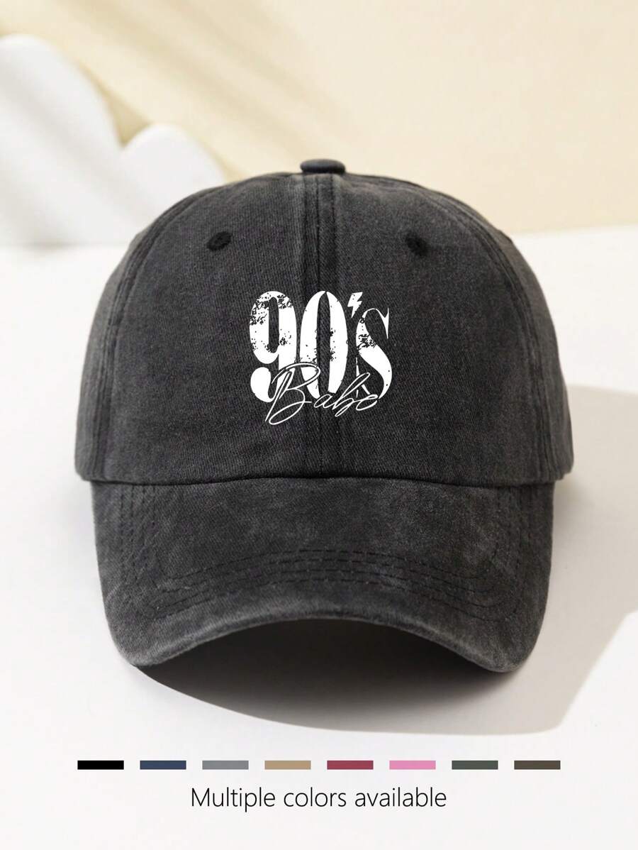 1 buc șapcă de baseball cu imprimeu din anii 90 pentru femei, la modă și personalizată, mărime reglabilă, respirabilă pentru sporturi în aer liber, călătorii, camping, petreceri, cadouri