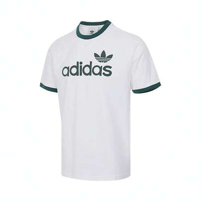 Adidas Originals 男士简约针织圆领短袖T恤 TJC8371