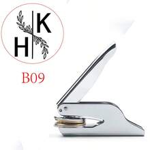 Custom Your Wedding Embosser, Napkin Embosser, Envelope And Invitation Embosser, Personalized Embosser Stamp, Custom Embosser Stamp, Personalized Wedding Embosser, Initials Embosser, Paper Embosser, Monogram Embosser Personalized Initials Embosser Stamp, Monogram Embosser,Back To School,School Supplies - Silver - View 30