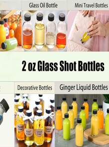 2 Oz kleine Glasflaschen: Mehrfachpackung, Mehrzweck & wiederverwendbar. Werfen Sie einen Blick auf diese 2 Oz (60ml) kleinen Glasflaschen! Erhältlich in transparent oder braun. Sie können zwischen 5er-Pack, 3er-Pack, 2er-Pack oder Einzelflasche wählen.