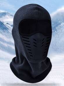 1 pièce Masque facial unisexe pour la conduite de moto, masque coupe-vent anti-poussière respirant et thermique, convient pour les activités de plein air, les sports, un usage casual, l'hiver