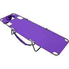 Ostrich Beach Lounge Chair, Folding & Reclining Outdoor Chaise Lounger, Blue - Purple - View 4