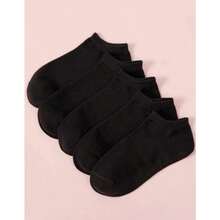 Kit 24 Pairs Of Black Ankle Socks For Men, Women, Unisex - Black - View 5