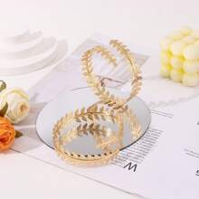 5pcs/Set Greek Goddess Style Clothing And Accessories Set, Including Leaf Shaped Crowns, Headbands, Bracelets, Earrings, Bridal Headpieces Halloween