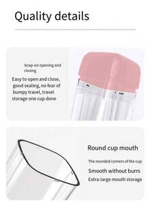 Travel Toiletry Set: 1 Rinsing Cup, 2 Collapsible Toothbrushes, 3 Cute Stickers - Portable Folding Toothbrush Travel Kit, Lightweight, Convenient, Durable For Daily Use, Outdoor Travel Back To School