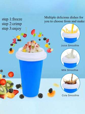 1pc/2pcs-Make Your Own Smoothie Cup A Pinch Into An Ice Cup Cold Cup Summer Quick Cold Shake Cup