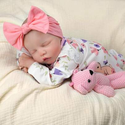 BABESIDE Reborn Dolls - 17 Inches Handmade Realistic Baby Dolls Soft Cloth Body, Reborn Baby Dolls Like A Real Baby (Sleeping Baby) Realistic Babies,Baby Alive,Reborn Baby ,Kids Toy,Realistic,Lifelike Baby Dolls,Toys ,Doll Toys  Christmas Decoration Christmas Gift