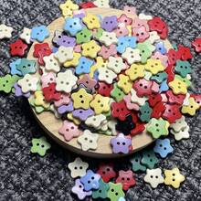 Colorful Cartoon Star Plastic Buttons, Cute For Clothing, Jackets, Shirt, DIY Craft Material, Scrapbooking, Headbands - Mix Color - View 8