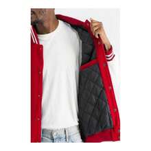 Varsity Jackets In 8 Color Options - Black White - View 3