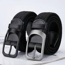 New Men's Tactical Stretchy Woven Elastic Belt, Adjustable Military Canvas Webbing Belt Summer, School Casual, Business, Boyfriend Husband Father Dad Men Gift, Daily Wear, Fashion, Teen, Outdoor, Vacation, Athletic, Travel, Street, Boho, Vintage Fall, Autumn, Halloween Autumn-Winter Accessories,Suitable For Teens, Youth,Men,Casual, Outdoor, Athletic, Vacation, Graduation Gifts, Birthday, Daily Wear
