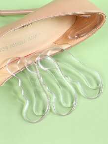 1 Pair Silicone Heel Pad, Non-Slip & Anti-Chafe Cushion Insole, Comfort Soft Heel Protector Suitable For Loose Shoes, Durable