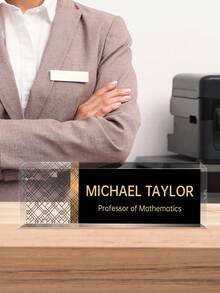 Personalized Magnetic Name Tags, Silver And Gold Name Tags, Office Name Tags, Corporate Name Tag, Engraved Name Tag, Custom Name Tag Custom Engraved Name Tags | Personalized Engraved Employee Office Name Tags | Name Badges | Student Name Tags | Nurse Name Tags - Multicolor - View 4