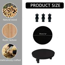 1 pezzo Supporto decorativo in legno, Piedistallo moderno in stile fattoria, Organizer per ripiano del bagno, Portasaponetta in stile fattoria per decorazione cucina, Supporto in legno per decorazione casa e cucina, Vassoio rustico per ripiano del bagno e organizer per top