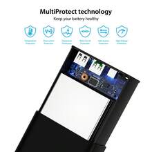 Power Bank, 60000mAh USB C Portable Charger, External Battery Pack Fast Charging For Phones, Pad, Headphones, Large Capacity Backup Power Supply For Travel, Outdoor, Camping, Emergency Power Bank Suitable For Summer Holiday Outdoor Travel/Camping And Emergency Backup Mobile Power Supply Gifts For Family, Friends, Birthday Power Display - Black - View 4