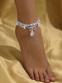 1pc Women's Minimalist Multi-Function Beach Foot Jewelry Chain - Multicolor - View 7