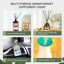 500ml Nachfüllung von Aromatherapie Ätherisches Öl, für Kerzenmachen, Aromatherapie, Aromatherapie Diffuser Luftbefeuchter, Natürlicher Kristall Aroma Diffuser, Diffuser Holz und mehr verwendbar