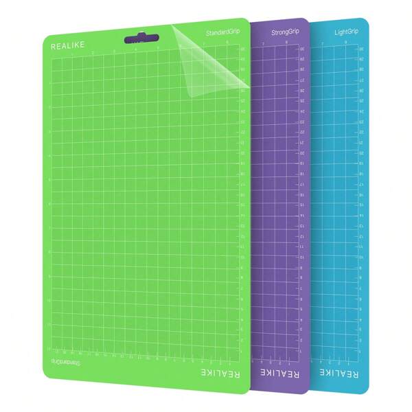3pcs 8.5X12 Inch PVC Cutting Mat With Grid Pattern, Suitable For Sewing, Faux Leather Crafting, Scrapbooking - Ideal DIY Cutting Mat For Fabrics And Faux Leather, Sewing Cutting Pad, School Supplies,Back To School