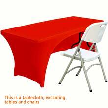 BRISCOES HOMEWARE 1 件长方形全弹力桌布，涤纶抗皱贴合桌布，弹性好，平滑贴合，可水洗，适用于婚礼、新娘送礼会、生日、节日、新年装饰、厨房、餐厅、户外派对、露台聚会、办公桌、会议桌