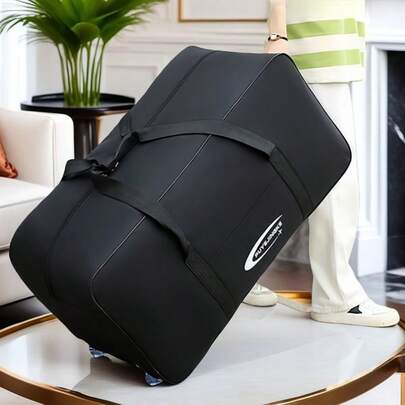 1pc Multi-Functional Oversized Wheeled Luggage Bag, Large Capacity Portable Travel Duffle Bag, Foldable Travel Bag, Versatile Luggage - With Extended Handle, Upgraded Smooth Crystal Wheels - Suitable For Long/Short-Distance Travel, Trips, Moving, Campus Bag For School School Accessories School Stuff