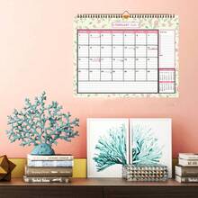 1 件 2026 简约多色花卉挂历，11 英寸 X 8 英寸，2026 年 1 月至 2027 年 7 月，新鲜花卉和树木设计，拥有充足的书写空间，适合家庭、办公室和计划 - 彩色 - 查看 6