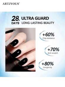 1瓶18毫升免擦拭亮泽封层凝胶，持久光泽，可用LED美甲灯卸除，女士礼品 - 無色 - 查看 3