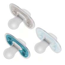 Dr. Brown's Advantage One-Piece Lightweight Silicone Pacifier Stage Two, With One Glow-In-The-Dark Pacifier - 3pk