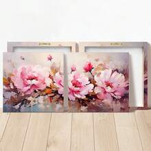 1/2 cái/bộ Tranh in nghệ thuật vải canvas hoa mẫu đơn hồng không khung - Trang trí tường hiện đại, thực vật, hoa sống động cho phòng khách và phòng ngủ, Áp phích hiện đại chân thực với tán lá đỏ và xanh lá cây phong phú, Trang trí nhà sang trọng, Trang trí phòng, Áp phích, Nghệ thuật treo tường, Đồ trang trí phòng - Nhiều màu - Xem 9