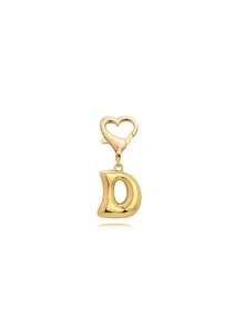Bubble Letters Cute Necklace Pendant Bag Pendant-Lucky Crystal Pendant, Alphabet Letters A-Z, Shiny Alloy Bag And Backpack Pendant-Perfect Gift For Birthdays And Special Occasions, Key Chain Ring Bag Backpack Pendant Car Pendant Gift For Ladies And Girls, Wallet And Handbag Accessories. - Gold - View 12