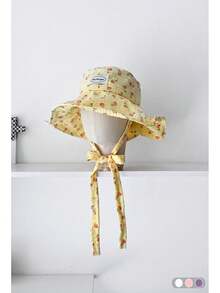 1pc Cute Sweet Women Bucket Hat, Adjustable Tie, Sun Protection, Suitable For Summer, Spring, Floral & Plaid Pattern, Outdoor Hat - Plaid - View 15