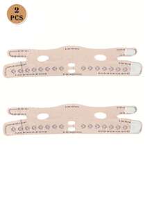 2 piezas Máscara de elevación facial en forma de V, se puede usar para dormir, hacer ejercicio y yoga, reutilizable