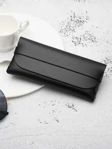 1 pieza Gafas de moda con lente transparente y diseño único de mujer con ojos de gato de metal con rhinestones - transparente - Ver 11