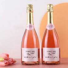 علامات صغيرة على زجاجات الشمبانيا للطلب من الصديقات لحضور حفل الزفاف - مجموعة من 10/20 - فكرة هدية صندوق "لا أستطيع أن أقول نعم دونك"