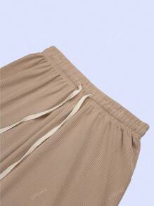 Set de 3 pantalones de pierna amplia para mujer, multicolor, tela de algodón y poliéster, aptos para temporadas de primavera y verano, ajuste de cintura natural, bolsillos funcionales. Frescos, ligeros y cómodos. Te llegarán 3 pantalones en colores al azar.