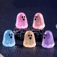 Creative Glow-In-The-Dark Mini Ghost Decorations DIY Kit, Miniature Micro Landscape Halloween Decor, Desktop Ornament, Festival/Birthday/Halloween Gift