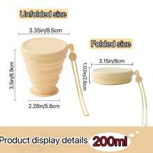 Tasse pliable, mini tasse de voyage pliable portable, tasse de rince-bouche réutilisable pour l'hôtel et les activités extérieures