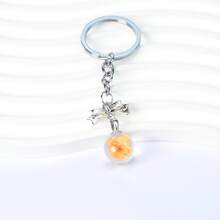 1 件可爱玻璃干花樱花植物标本钥匙扣，清新优雅，四季汽车配件哥特 Y2K - 彩色 - 查看 4