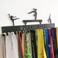 Medal Display Rack, Custom Medal Wall Hanger Suitable For Sports Runners, Sturdy Black Metal, Easy Installation