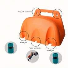 1 pezzo di Porta tubo da giardino in plastica anti-ruggine - Montato a parete, portatubo da esterno salva-spazio per irrigazione di prati e giardini, design bohémien elegante, portatubo per esterno