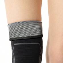 1 Pair- Long Knitted Compression Knee Sleeves, Full Leg Compression Sleeves, Long Knee Braces Support, Knee Braces For Men& Women, Apply Full Leg Pressure During Exercise, Suitable For Daily Life, Work, Fitness Running, Basketball, Volleyball! Gym Accessories Knee Support Sports Knee Pads Gym Knee Pads